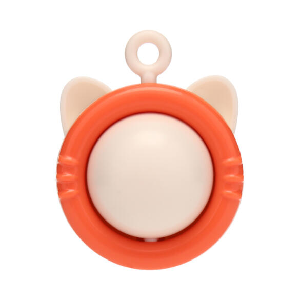 Игрушка WOGY для кошек Кошечка с вращающимся мятным шариком на липкой ленте, 5*6,5*2,5см