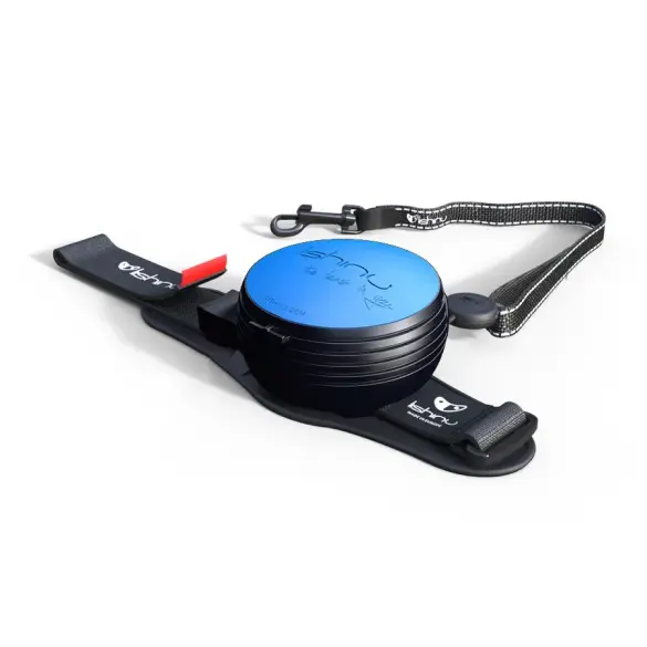 Поводок-рулетка Lishinu Original для собак S 6-12кг, Голубой