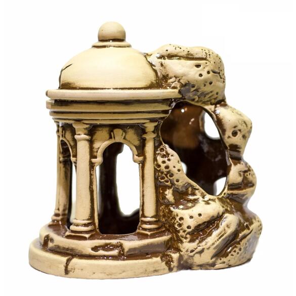 Декорация из керамики Беседка в скале 11,5*8,5*12см