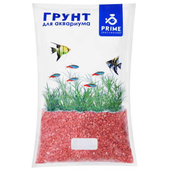 Грунт природный PRIME "Россо-верона" 3-5мм, 2,7кг