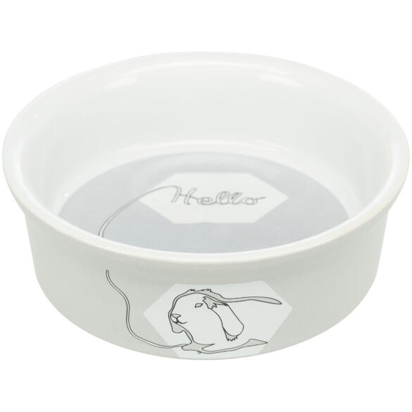 Миска TRIXIE для грызунов керамическая Кролик, 240мл