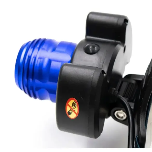 Фонарь налобный СИБИРСКИЙ СЛЕДОПЫТ ""Лайт"", 1 LED+2 COB, zoom, аккум, 220В