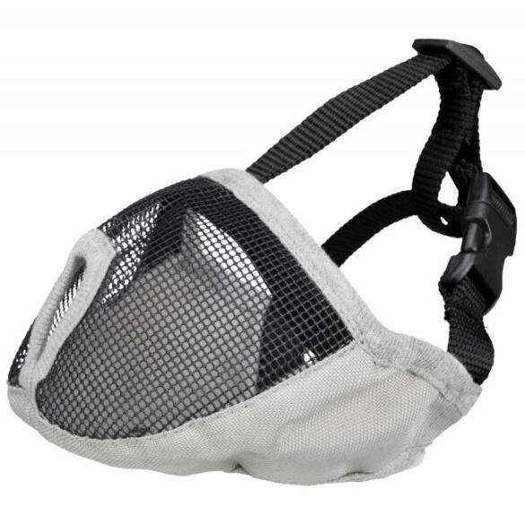 Намордник "TRIXIE" для плоскомордых пород собак, M, 40см, серый