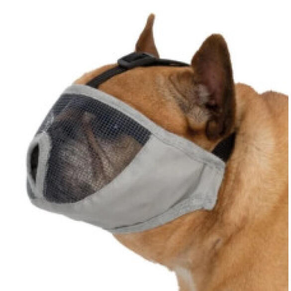 Намордник "TRIXIE" для плоскомордых пород собак, M, 40см, серый