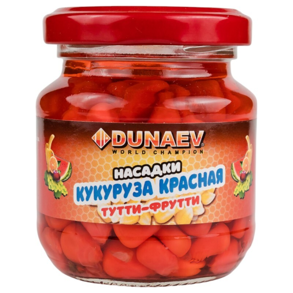 Насадка стеклобанка Дунаев Кукуруза Тутти-Фрутти Красная, 100мл
