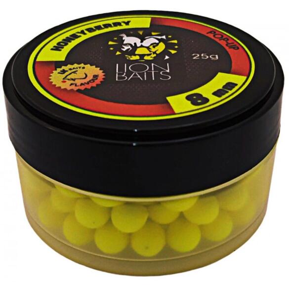 Бойлы плавающие Lion Baits Pop-Up Honey Berry Медовая ягода, 8мм 25г