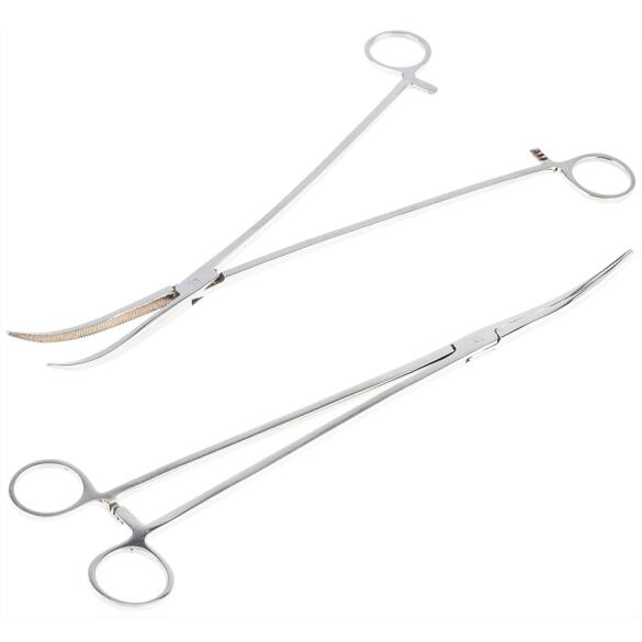 Клещи Akara загнутые 28см