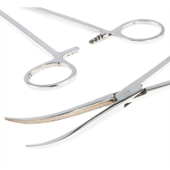 Клещи Akara загнутые 28см