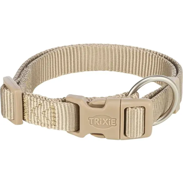 Ошейник "TRIXIE" для собак "Premium Collar", (S-M), 30-45см/15мм, нейлон, песочный