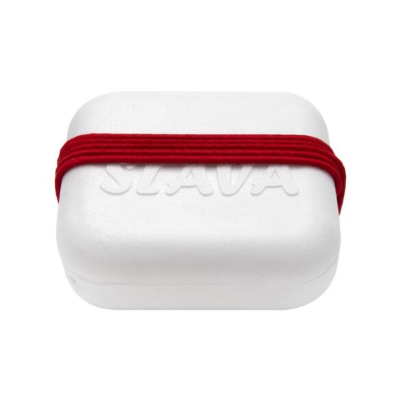 Мотыльница SLAVA прямоугольная со шнурком средняя, 70х50х30мм