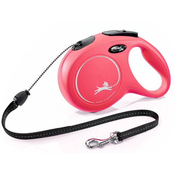 Рулетка FLEXI New Classic S 12кг 8м трос, красный