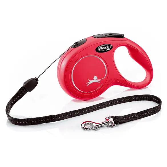 Рулетка FLEXI New Comfort S 12кг 5м трос, красный