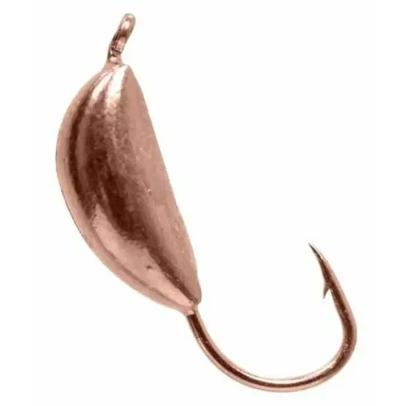 Мормышка вольфрамовая "ЯМАН" Банан с ушком 0,4гр, цв.медь