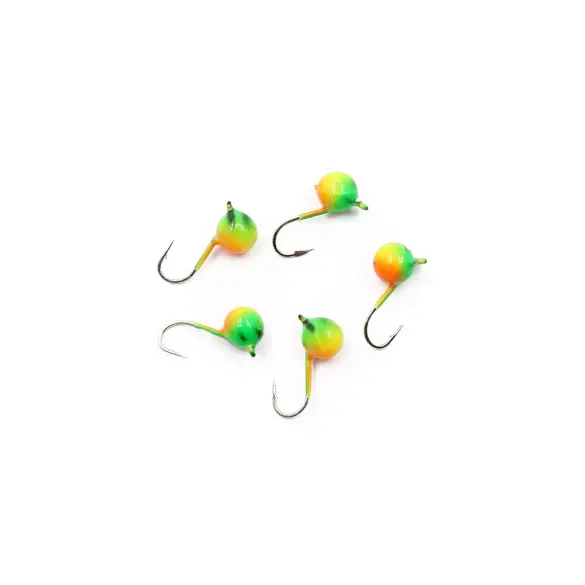 Мормышка вольфрамовая "ЯМАН" Шар с ушком 2,2гр, цв.окунь