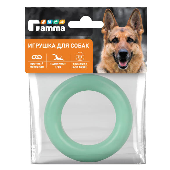 Игрушка Gamma для собак из резины "Кольцо малое", 100мм