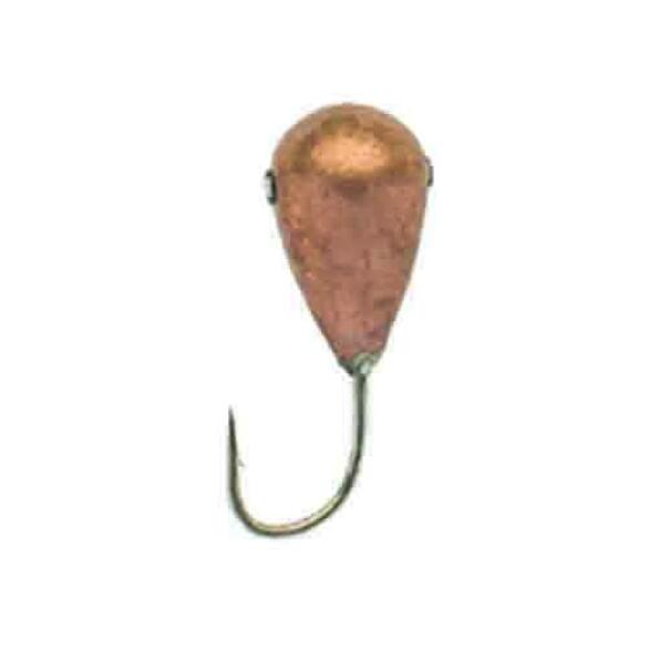 Мормышка вольфрамовая Lucky John КАПЛЯ с отверстием и кембриком 050мм/C