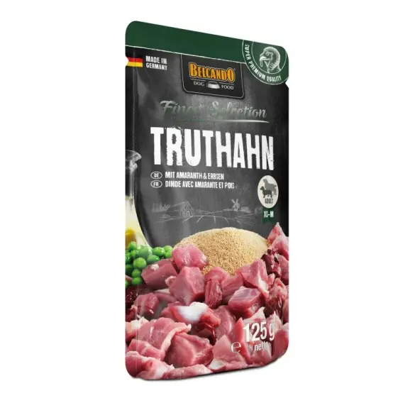 125гр Влажный корм Belcando Turkey & Amaranth & Peas для взрослых собак мелких пород с Индейкой, амарантом и горохом