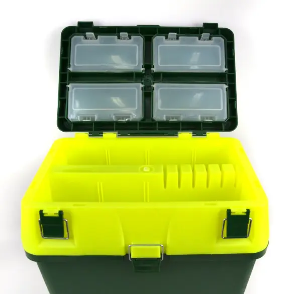 Ящик зимний, 2 секции, 19л, зеленый