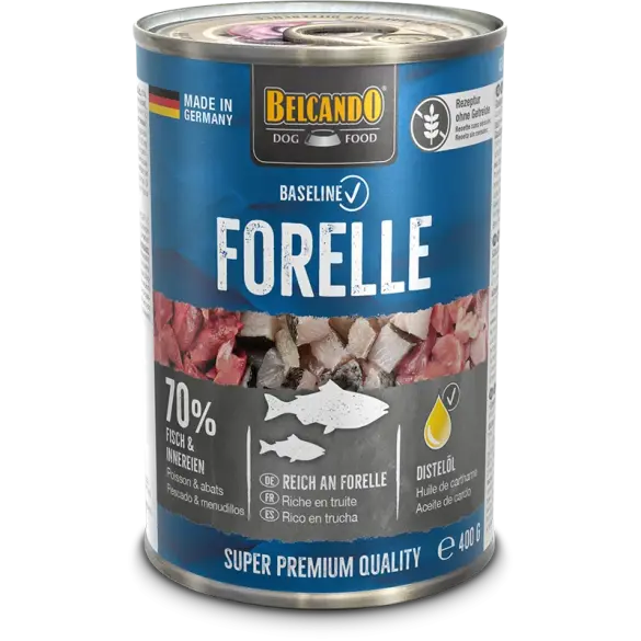 400гр Консервы Belcando Baseline Forelle для взрослых собак всех пород с Форелью