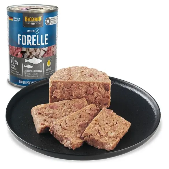 400гр Консервы Belcando Baseline Forelle для взрослых собак всех пород с Форелью