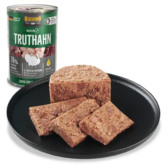 400гр Консервы Belcando Baseline Truthahn/Turkey для взрослых собак всех пород с Индейкой