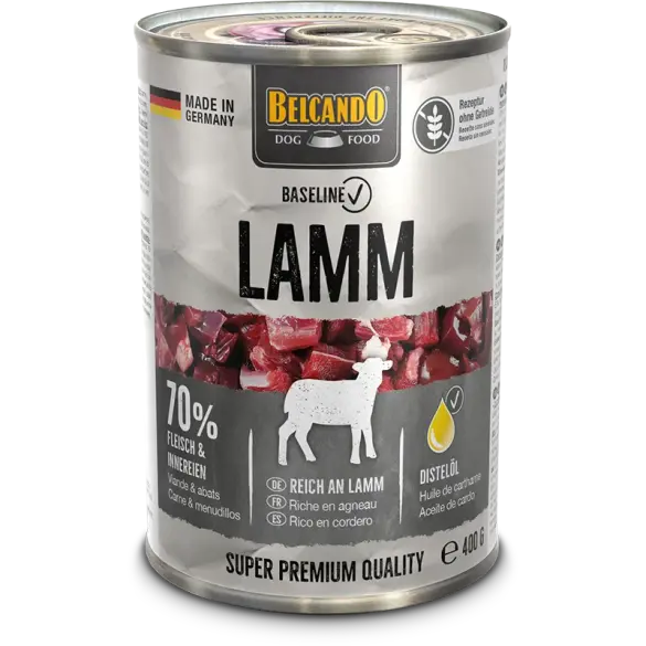 400гр Консервы Belcando Baseline Lamm/Lamb для взрослых собак всех пород с Ягненком