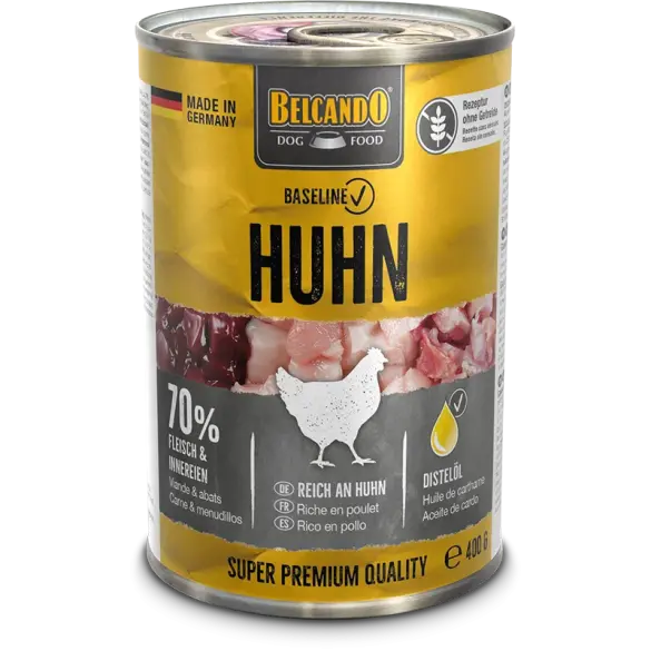 400гр Консервы Belcando Baseline Huhn/Chicken для взрослых собак всех пород с Курицей