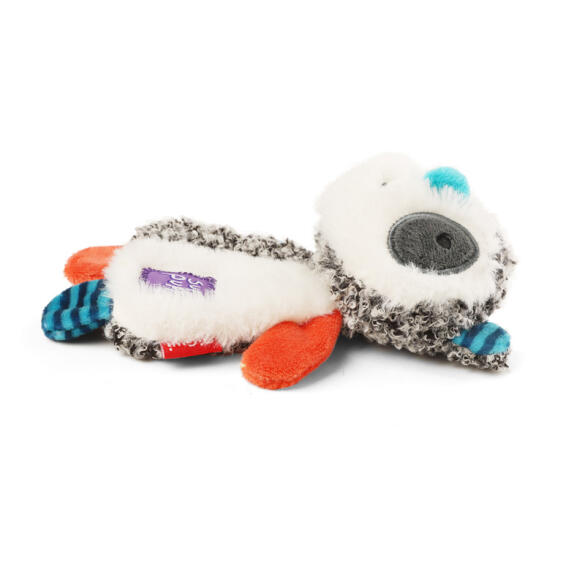 Игрушка Gigwi для маленьких собак "Енот с пищалкой", 17,5см