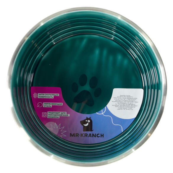 Миска Mr.Kranch из нержавеющей стали с керамическим покрытием Cyclo 2,7л, изумрудная