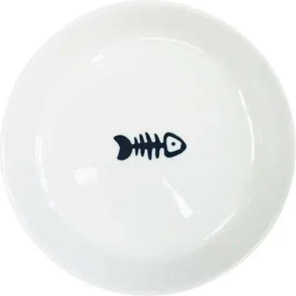 Миска Red Bow керамическая с рисунком "Скелет рыбы", 15см 250мл