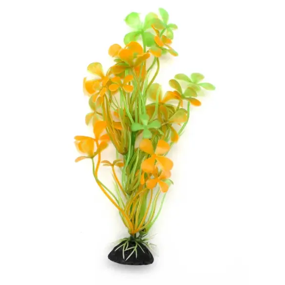 Растение пластиковое Медоса Марсилия оранжевая, 10см