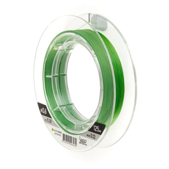 Плетенка Lucky John VANREX x8 BRAID Fluo Green 125м 0,10мм