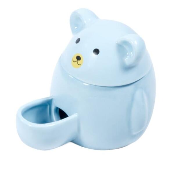 Кормушка для мелких животных "Мишка", керамическая 110*85*90