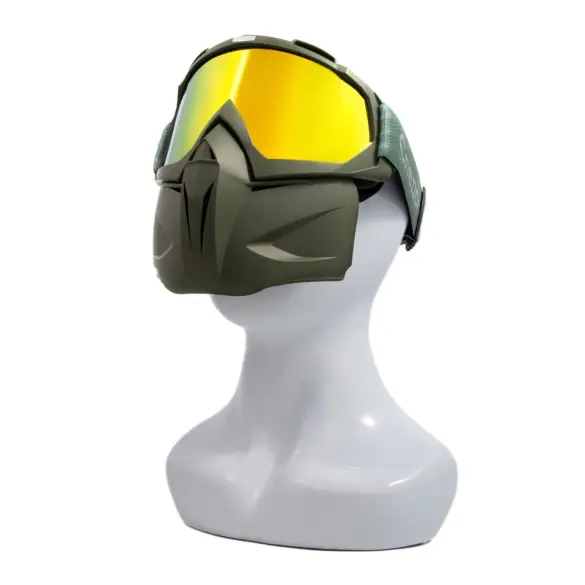 Маска мотоциклетная/снегоходная Следопыт M6, линза chrome chamelion