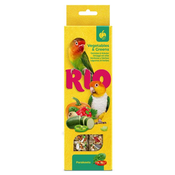 2*75гр RIO Sticks палочки для средних попугаев с овощами и зеленью