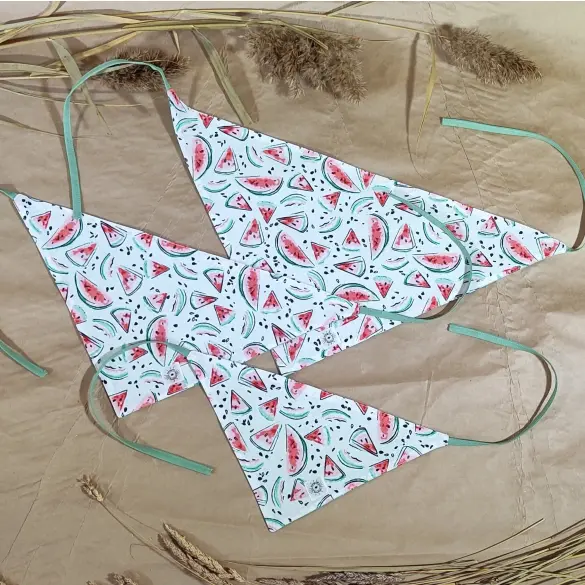 Бандана-косынка Happy Friends №2 для собак и кошек, Арбузики, 68*38*16см