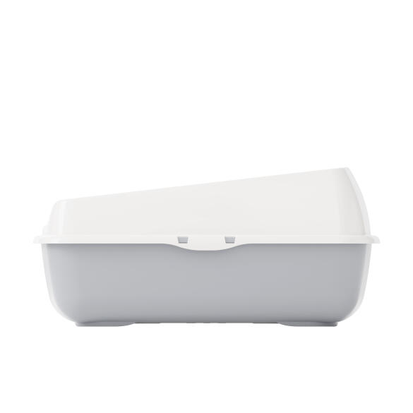 Лоток ALTA для кошек с высоким бортом Серый&Белый