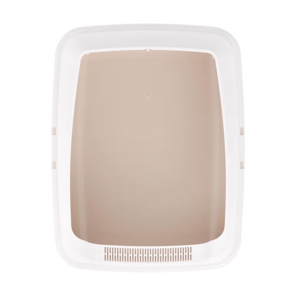 Лоток ALTA для кошек с высоким бортом Бежевый&Белый