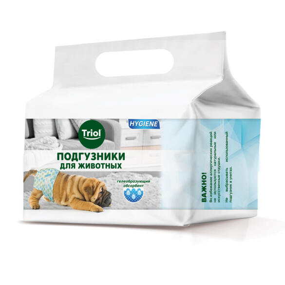 Подгузники Triol HYGIENE для собак XS 2-4кг, 1шт.