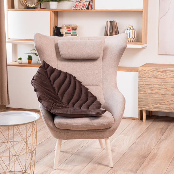 Лежанка Mr.Kranch Листочек для собак Коричневая, 90*65*5см