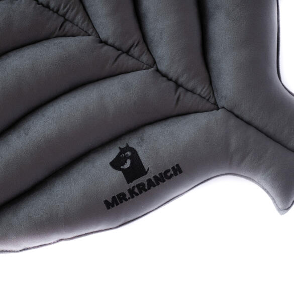 Лежанка Mr.Kranch для собак Листочек большая, 120*73*6см, серая