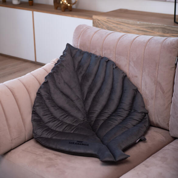 Лежанка Mr.Kranch для собак Листочек большая, 120*73*6см, серая