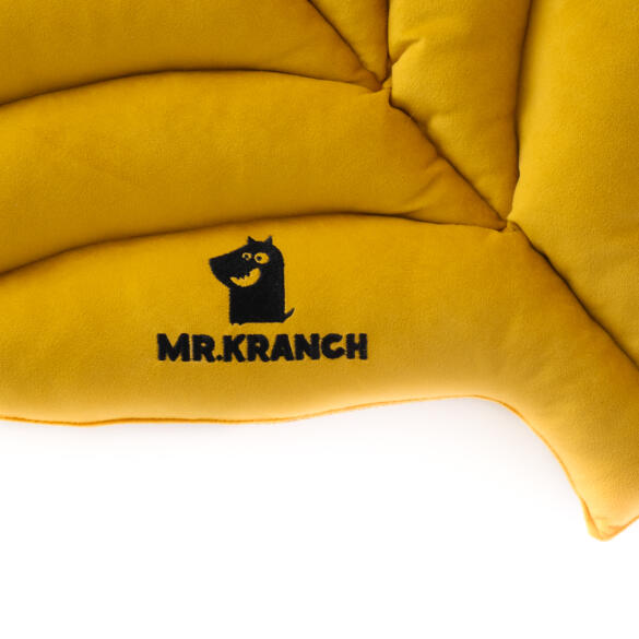 Лежанка Mr.Kranch для собак Листочек средняя, 90*65*5см, охра