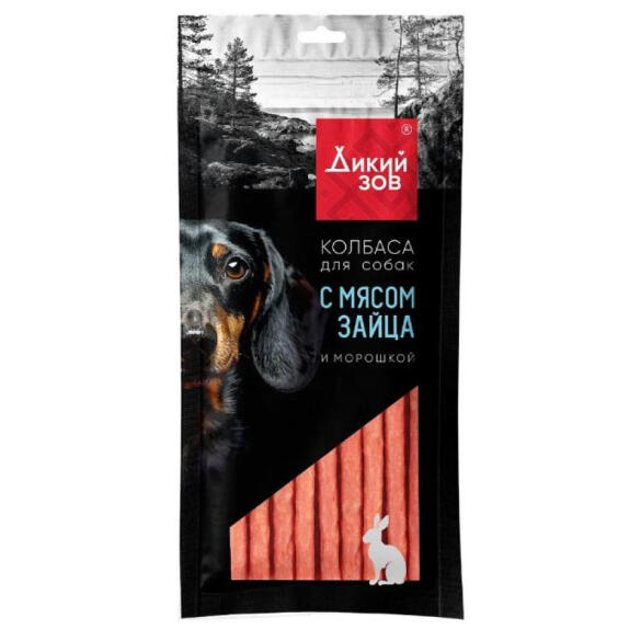 85г Лакомство TITBIT "Дикий Зов" для собак с мясом Зайца и Морошкой