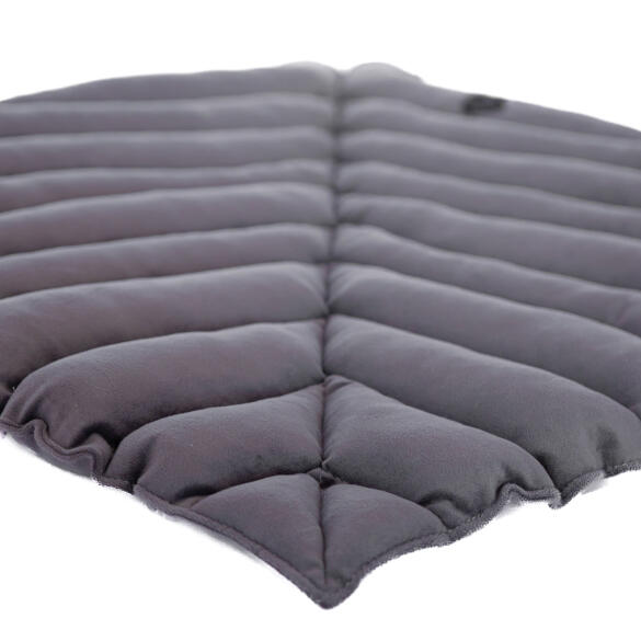 Лежанка Mr.Kranch для собак Листочек средняя, 90*65*5см, серая