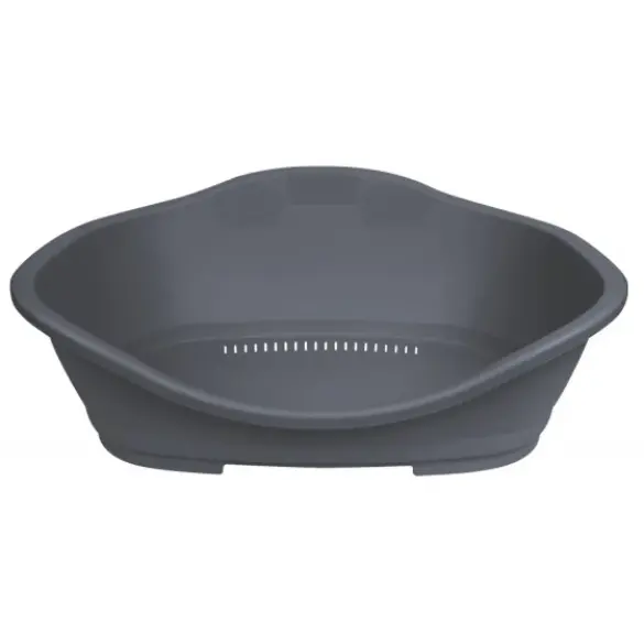 Лежак пластиковый TRIXIE Sleeper Plastic Bed 56*68, темно-серый