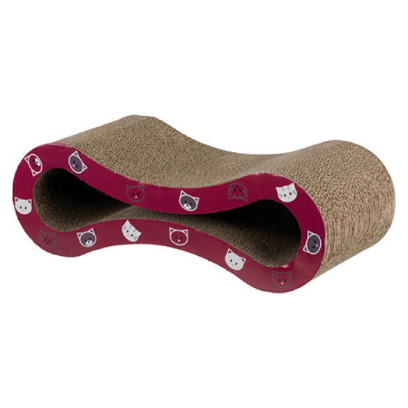 Когтеточка TRIXIE в виде волны Mimi Scratching Wave, бордовый 8*16*22см