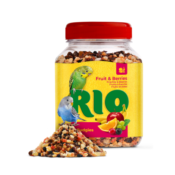 160гр Лакомство RIO Фруктово-Ягодная смесь для средних и крупных попугаев