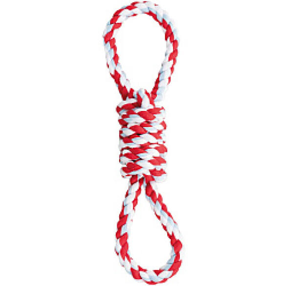 Игрушка TRIXIE канат для собак, с двумя ручками, 38см