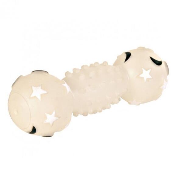 Игрушка виниловая TRIXIE для собаки Гантель со звуком 18см.